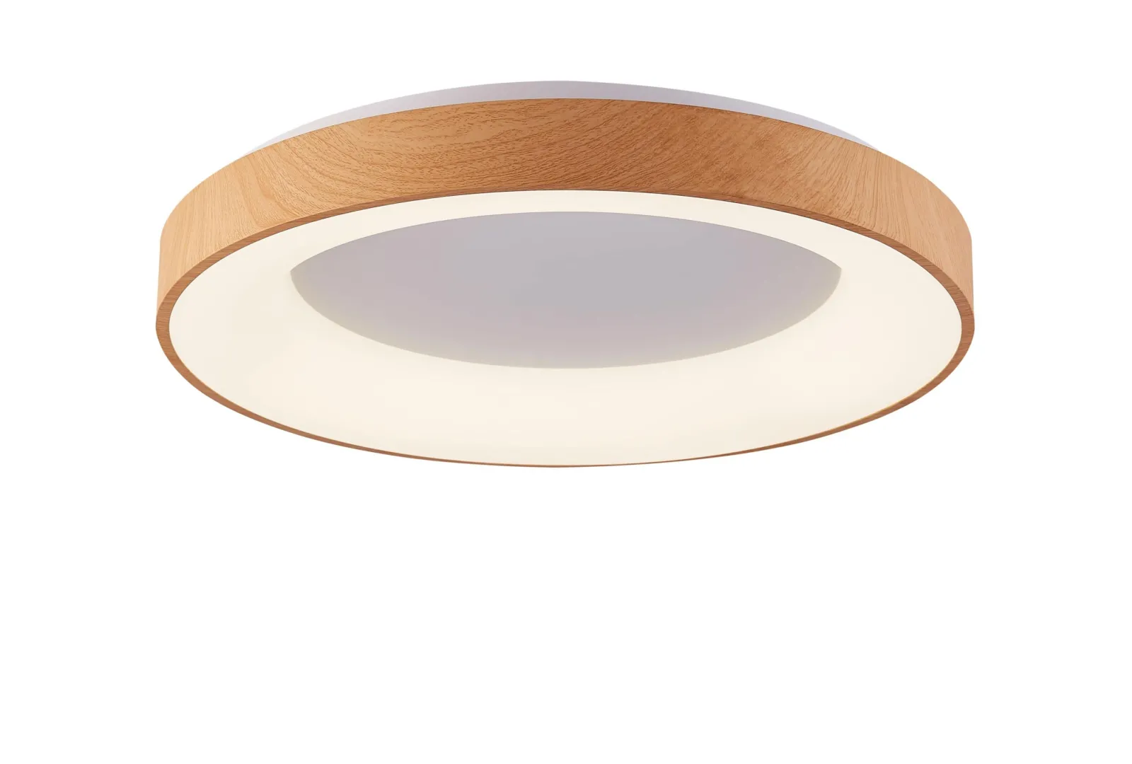 Sklep Kaja Drewniany, ledowy plafon ⌀38cm 3000K AZ4989 SANTANA | Kaja Oświetlenie* Plafony Nowoczesne|Lampy Led