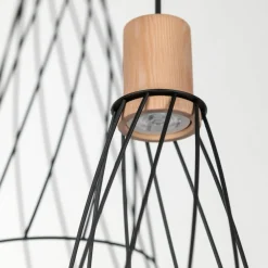 Sklep Kaja Druciana lampa wisząca do salonu TK 10188 MODESTO WOOD SOSNA | Kaja Best Sale