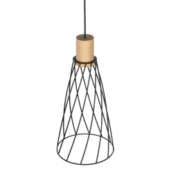 Sklep Kaja Druciana lampa wisząca z drewnem TK 10157 MODESTO WOOD SOSNA | Kaja Flash Sale