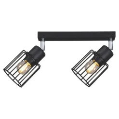 Sklep Kaja Druciane lampy na listwie do kuchni K-4561 TROY BLACK | Kaja czarny Fashion