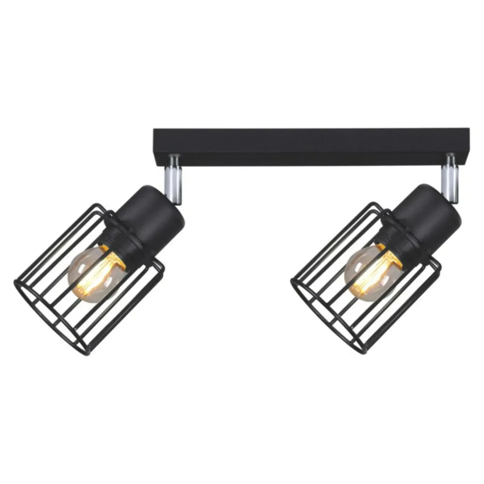 Sklep Kaja Druciane lampy na listwie do kuchni K-4561 TROY BLACK | Kaja czarny Fashion