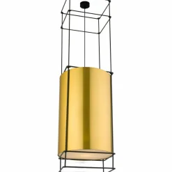 Sklep Kaja Duża, abażurowa lampa wisząca - mosiądz 140cm ANT 9551 PAA | Kaja Online
