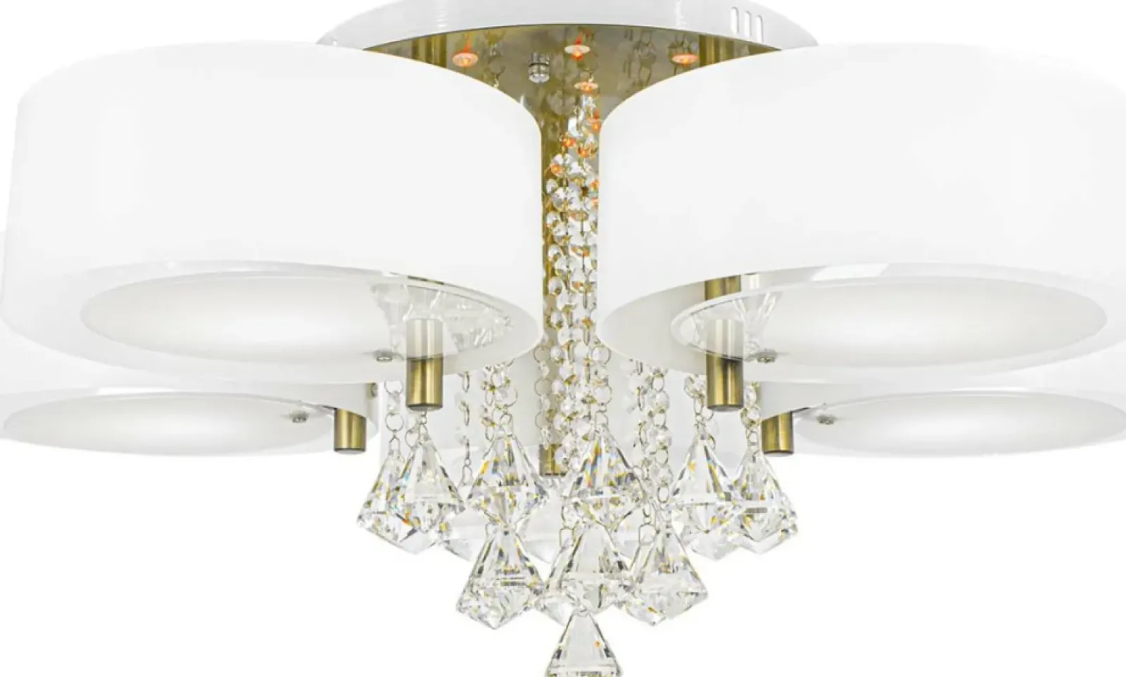 Sklep Kaja Duża biało-złota lampa sufitowa DRS8006/5 21QG ANTILA | Kaja Best