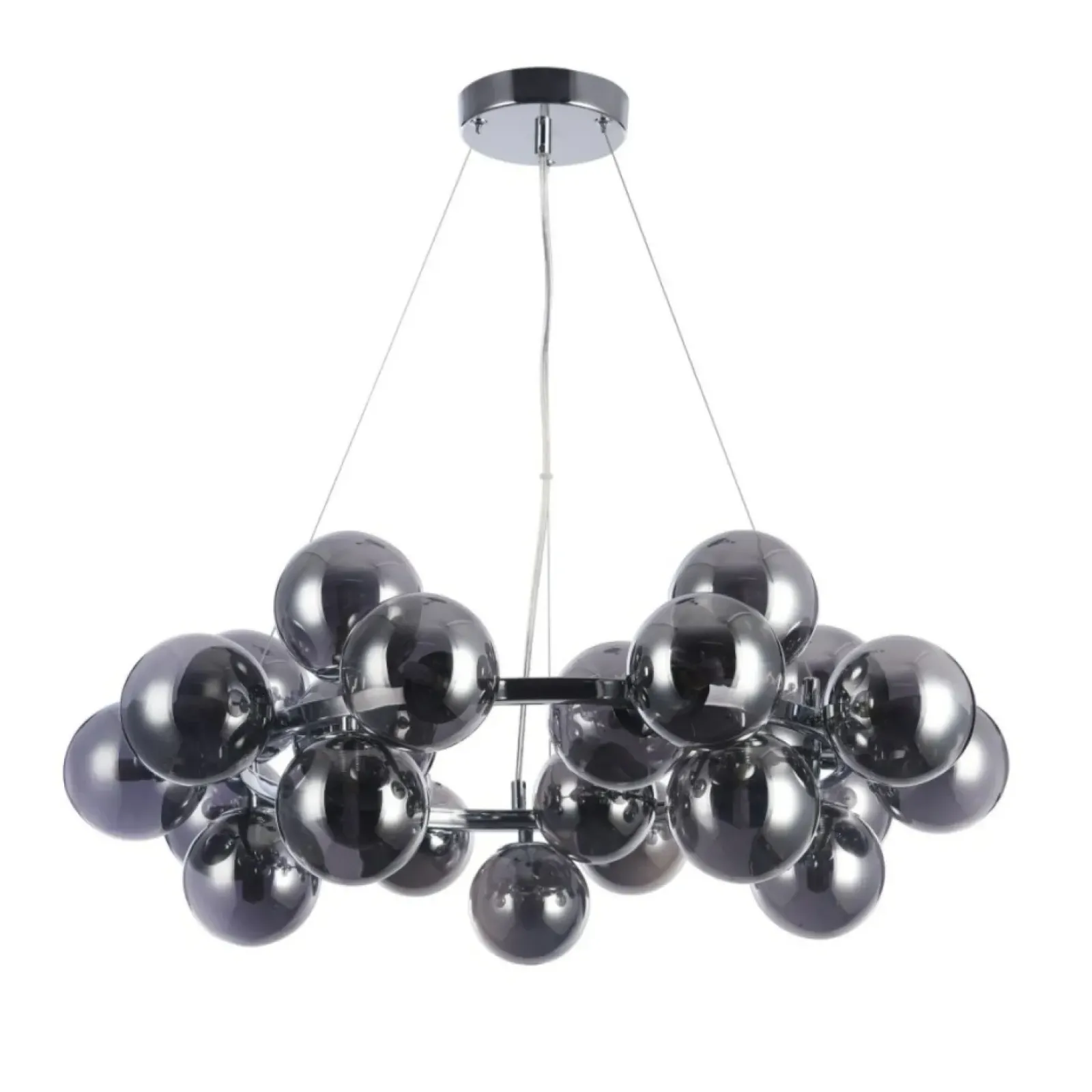 Sklep Kaja Duża, owana lampa wisząca MOD548PL-25CH DALLAS | Kaja Oświetlenie chrom Clearance