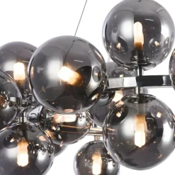 Sklep Kaja Duża, owana lampa wisząca MOD548PL-25CH DALLAS | Kaja Oświetlenie chrom Clearance