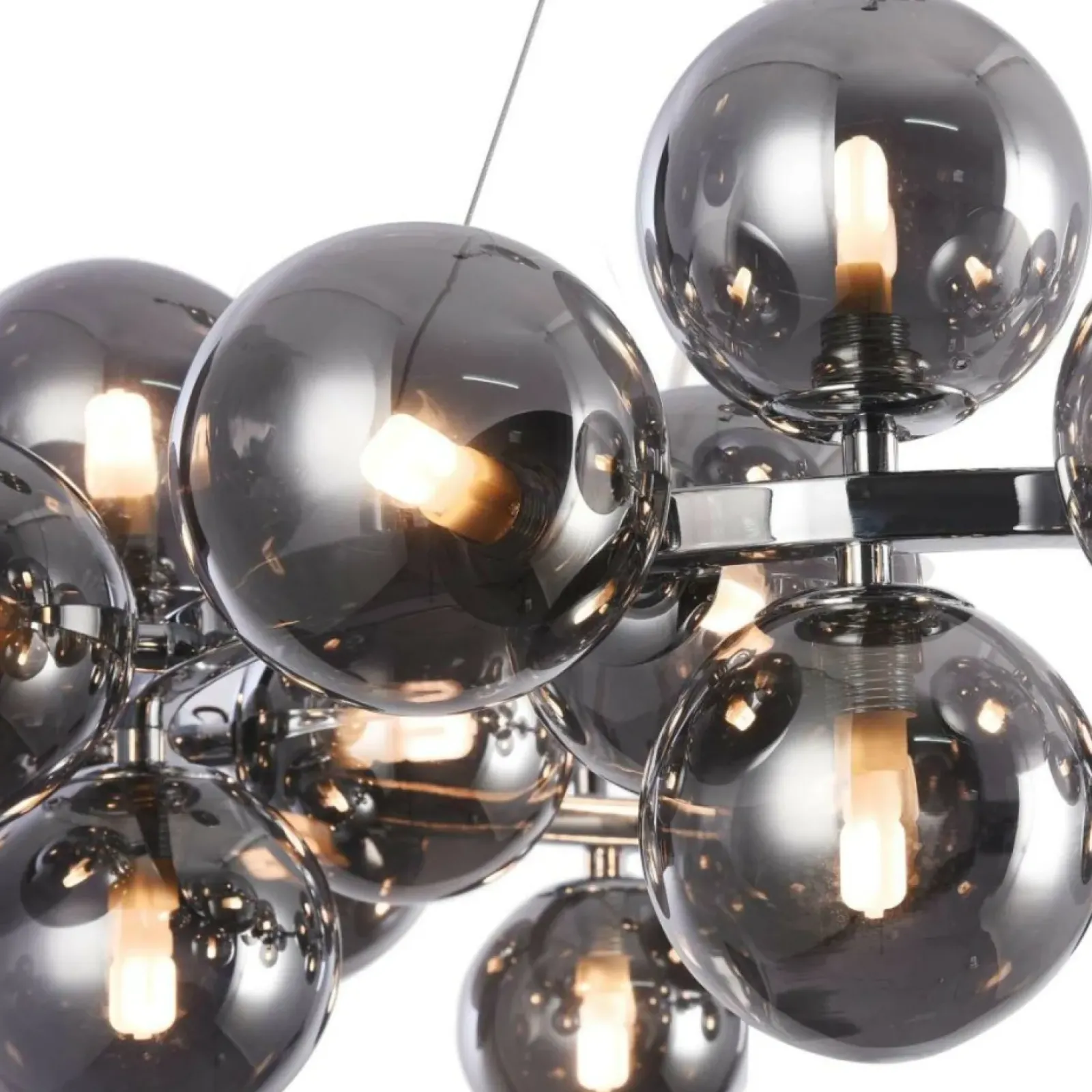 Sklep Kaja Duża, owana lampa wisząca MOD548PL-25CH DALLAS | Kaja Oświetlenie chrom Clearance