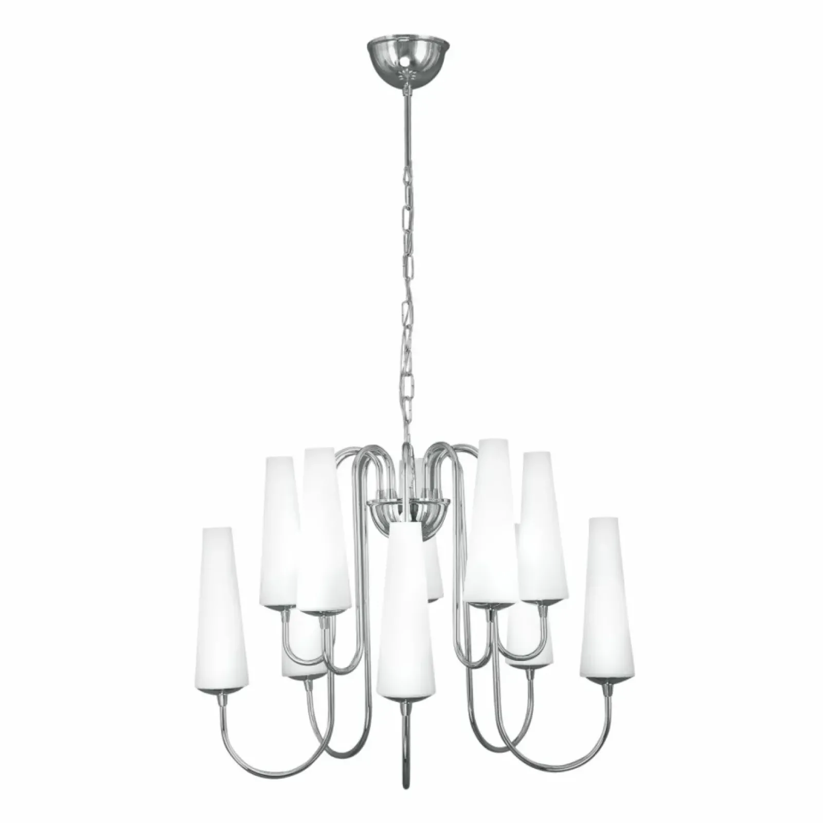 Sklep Kaja Duża, chromowana lampa wisząca do salonu ZM 1130 z serii MAGNUM | Kaja Cheap