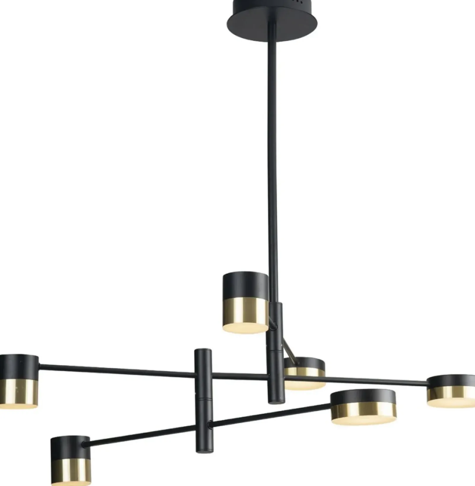 Sklep Kaja Duża, czarno-złota lampa sufitowa LED MX P0405 PUMA | Kaja Oświetlenie Hot