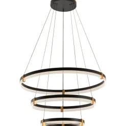 Sklep Kaja Duża, efektowna lampa na antresolę LP-0407/3P BK PLUM | Kaja Online