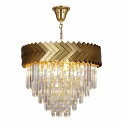 Sklep Kaja Duża, kryształowa lampa wisząca glamour 23910/9 LYON | Kaja Best Sale