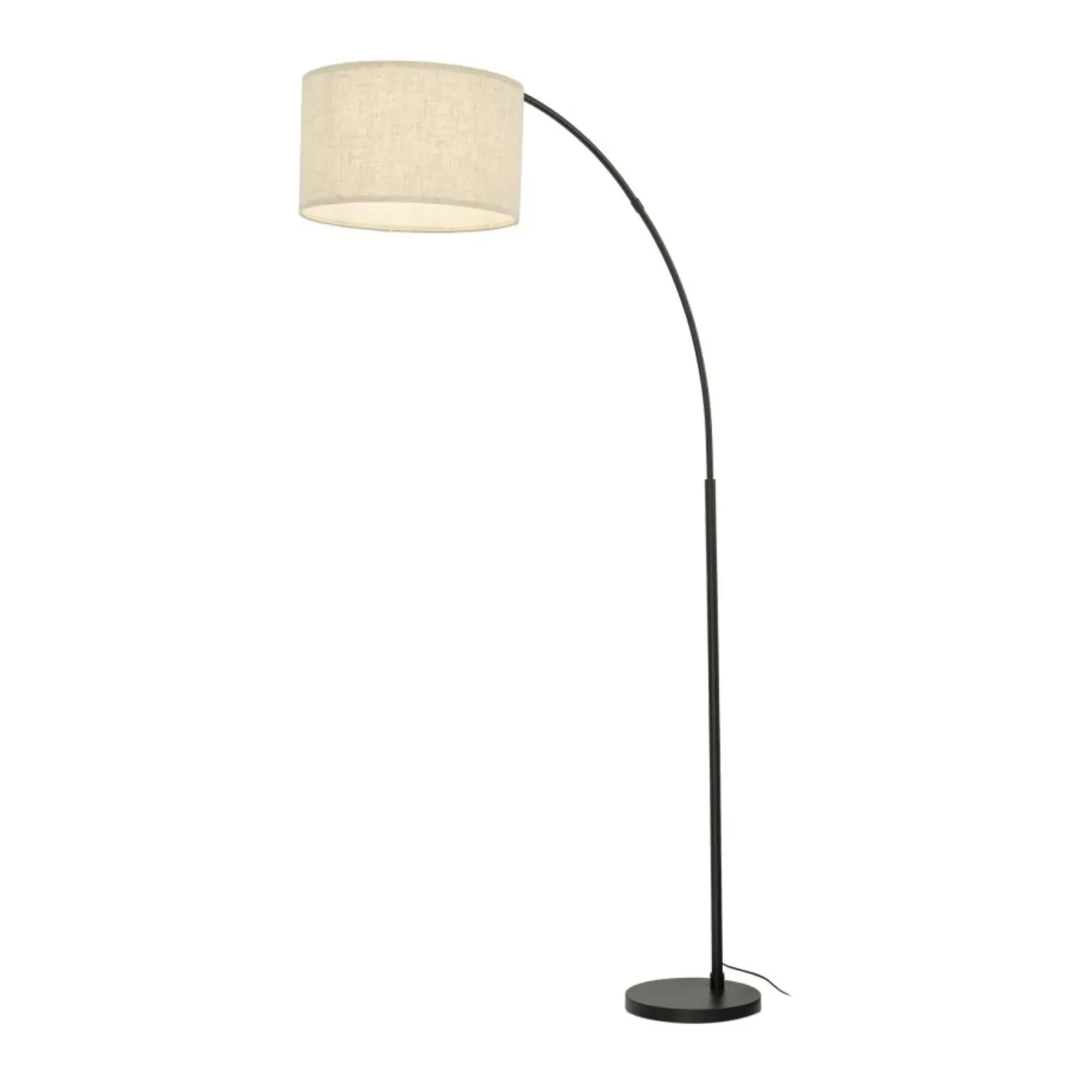 Sklep Kaja Duża lampa podłogowa w kształcie łuku TK 16023 ZENITH LINEN | Kaja* Lampy Podłogowe Z Abażurem|Tradycyjne Lampy Podłogowe
