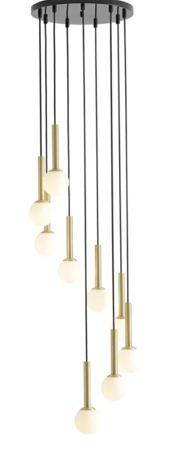 Sklep Kaja Duża lampa sufitowa z kaskadą okrągłych kloszy 1103N1 z serii RIU Zadzwońporabattel.783200183(8-16)/mailsklep@kaja.com.pl Hot
