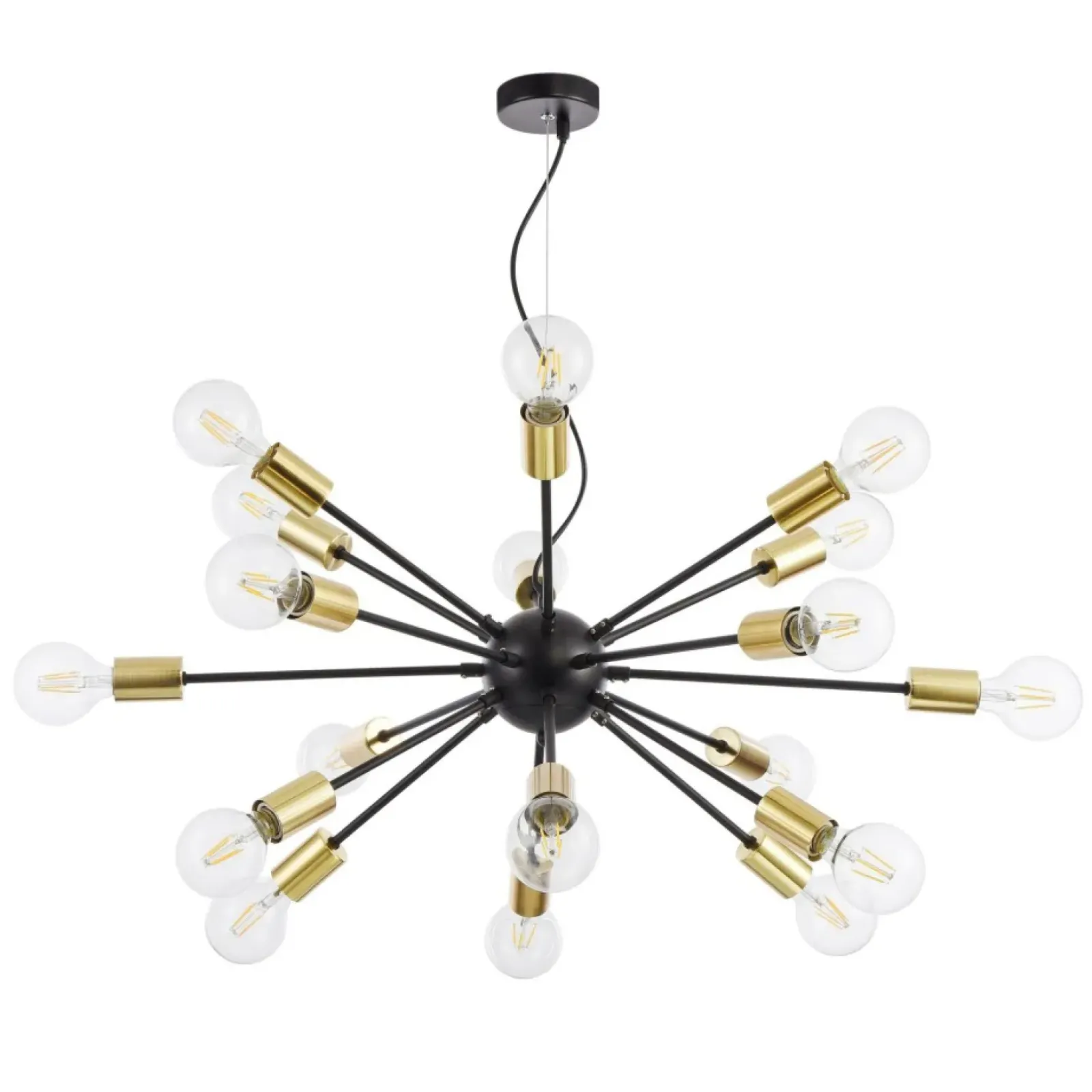 Sklep Kaja Duża lampa wisząca bez kloszy T546PL-18B JACKSON | Kaja Oświetlenie czarny Best Sale
