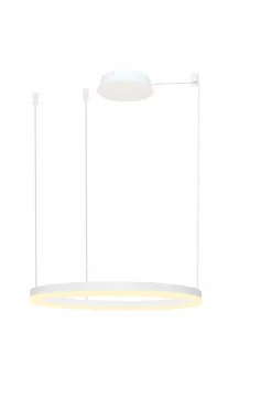Sklep Kaja Duża lampa wisząca LED do salonu ⌀80cm AZ4959 HALO | Kaja Oświetlenie białypiaskowany Flash Sale
