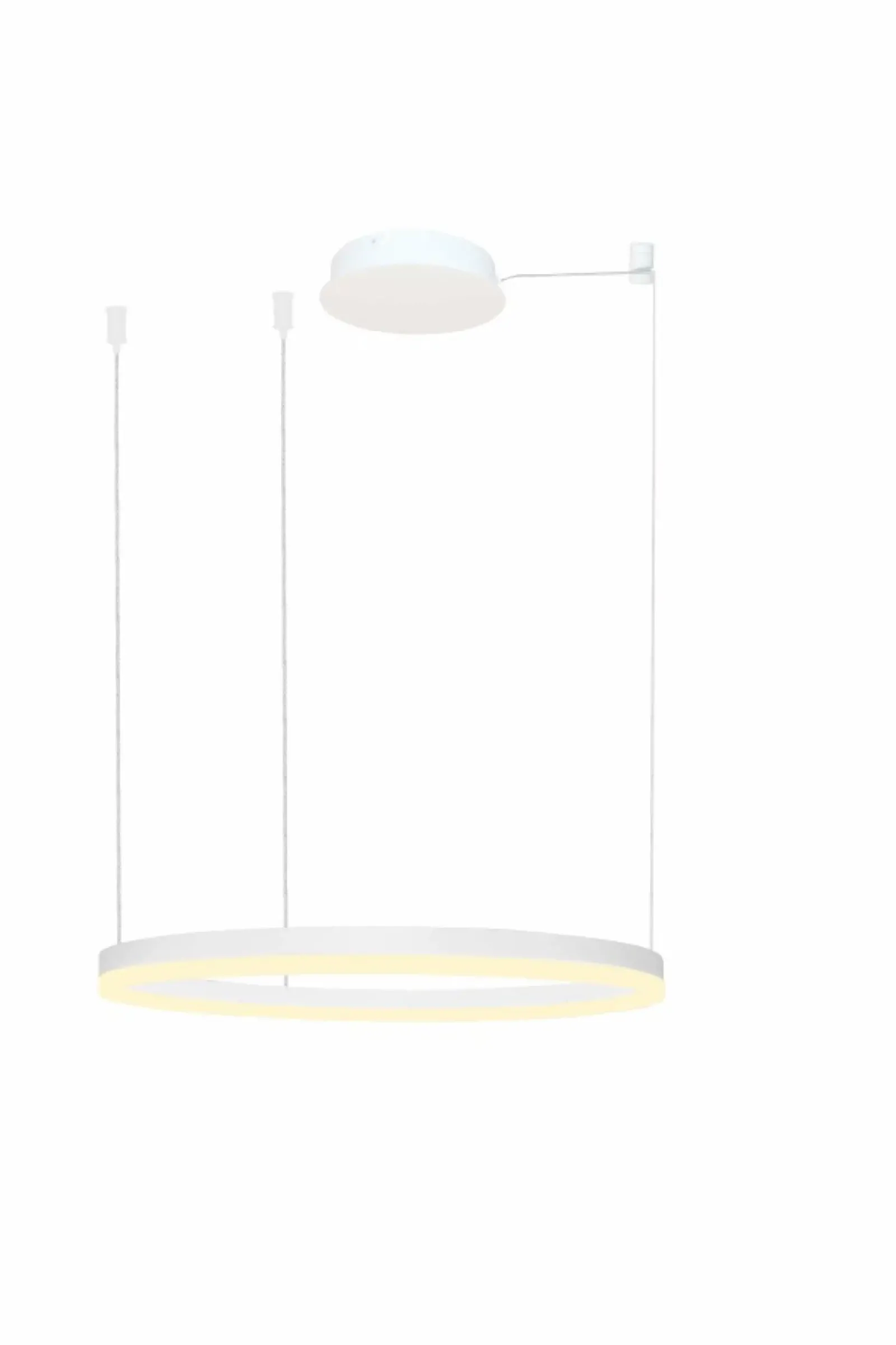 Sklep Kaja Duża lampa wisząca LED do salonu ⌀80cm AZ4959 HALO | Kaja Oświetlenie białypiaskowany Flash Sale