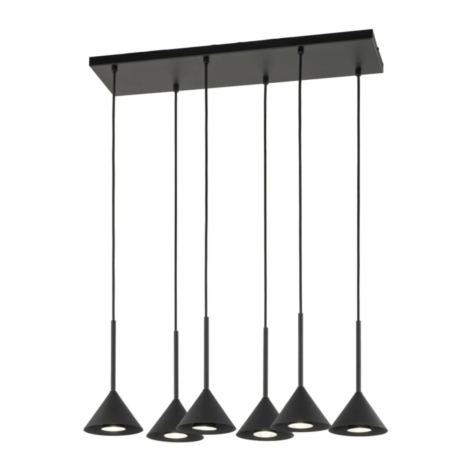 Sklep Kaja Duża lampa wisząca nad wyspę kuchenną TK 10306 CONO BLACK MINI | Kaja Best Sale
