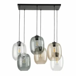 Sklep Kaja Duża lampa wisząca, różnokolorowe klosze TK 5974 ELIO | Kaja Fashion