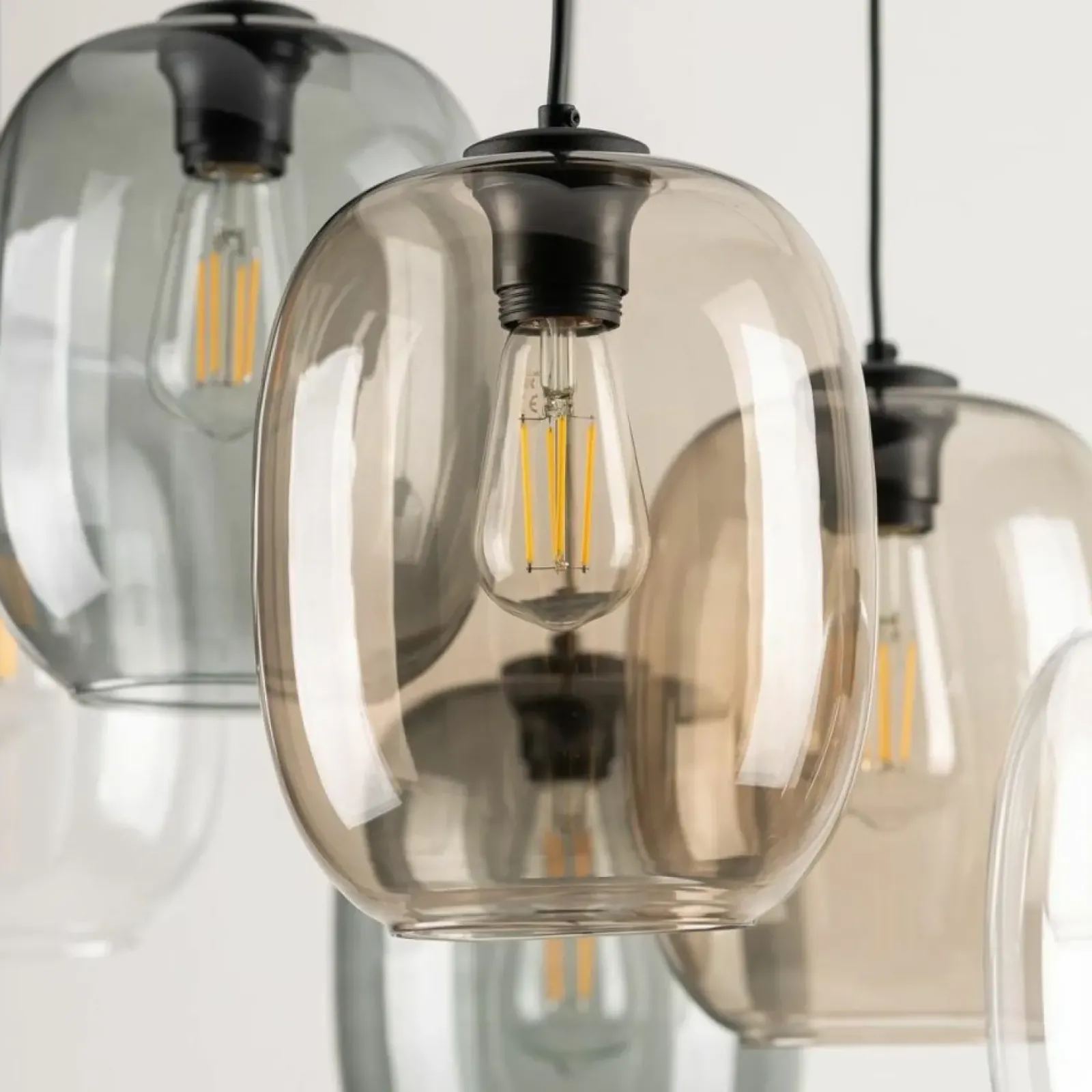 Sklep Kaja Duża lampa wisząca, różnokolorowe klosze TK 5974 ELIO | Kaja Fashion