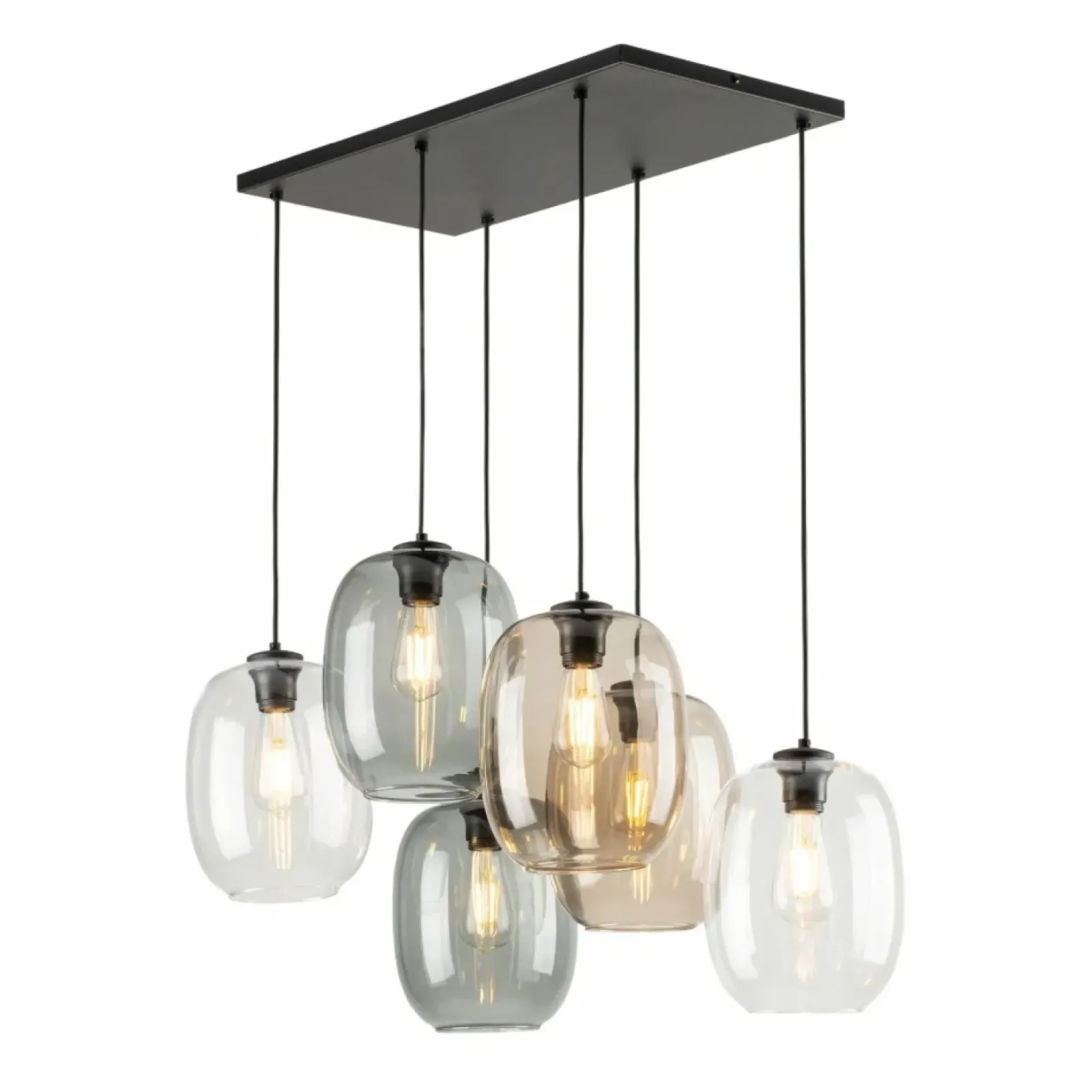 Sklep Kaja Duża lampa wisząca, różnokolorowe klosze TK 5974 ELIO | Kaja Fashion