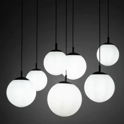 Sklep Kaja Duża lampa wisząca typu pająk, 7 kloszy TK 4794 ESME WHITE | Kaja Fashion