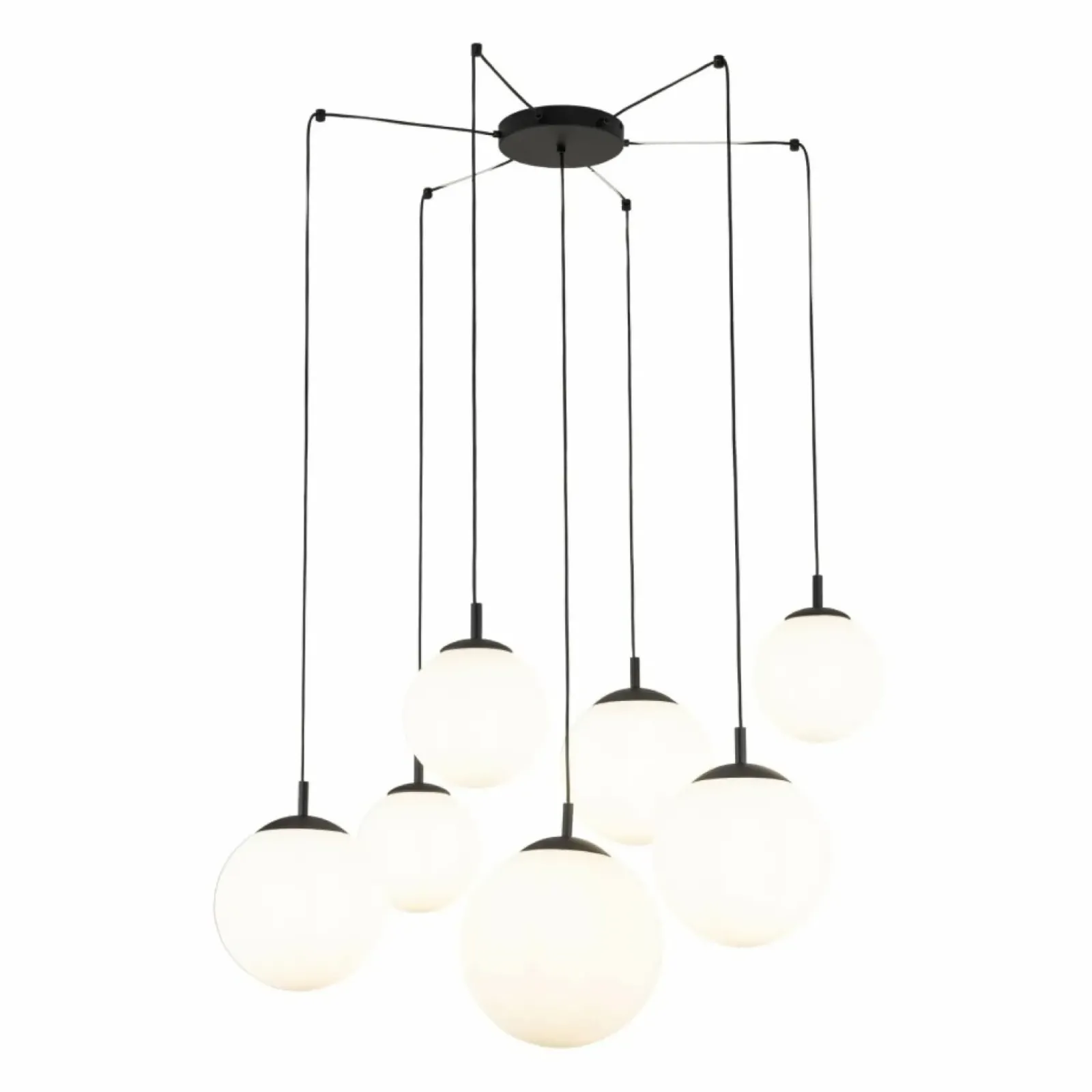 Sklep Kaja Duża lampa wisząca typu pająk, 7 kloszy TK 4794 ESME WHITE | Kaja Fashion