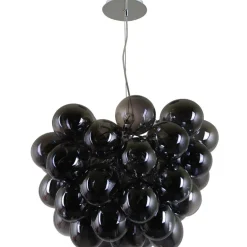 Sklep Kaja Duża lampa z ciemnymi kloszami PND-7273-S-8-SMK BENTO | Kaja Shop