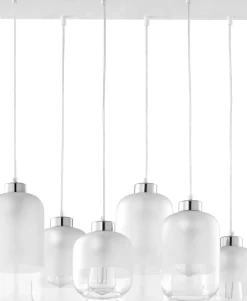 Sklep Kaja Duża lampa z oszronionymi kloszami TK 3359 MARCO SILVER | Kaja Shop