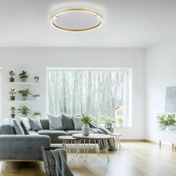 Sklep Kaja Duża, piękna lampa sufitowa LED - 15392-60 z serii RITUS mosiądz Hot