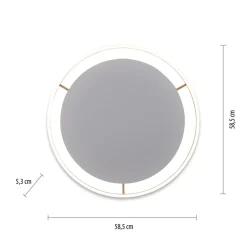 Sklep Kaja Duża, piękna lampa sufitowa LED - 15392-60 z serii RITUS mosiądz Hot