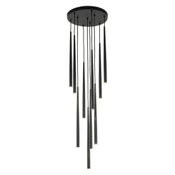 Sklep Kaja Długa lampa wisząca do wysokiego wnętrza TK 10114 PIANO BLACK | Kaja Fashion