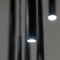 Sklep Kaja Długa lampa wisząca do wysokiego wnętrza TK 10114 PIANO BLACK | Kaja Fashion
