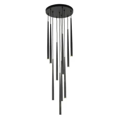 Sklep Kaja Długa lampa wisząca do wysokiego wnętrza TK 10114 PIANO BLACK | Kaja Fashion