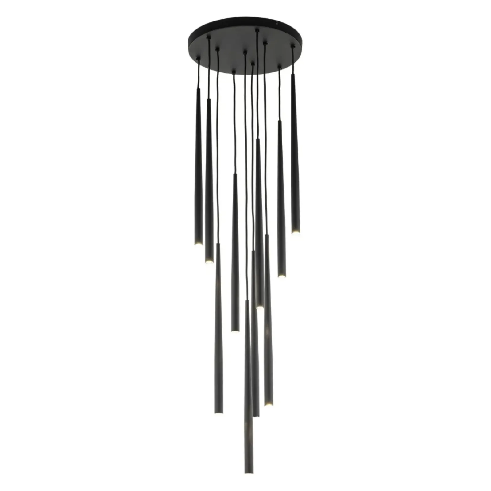 Sklep Kaja Długa lampa wisząca do wysokiego wnętrza TK 10114 PIANO BLACK | Kaja Fashion