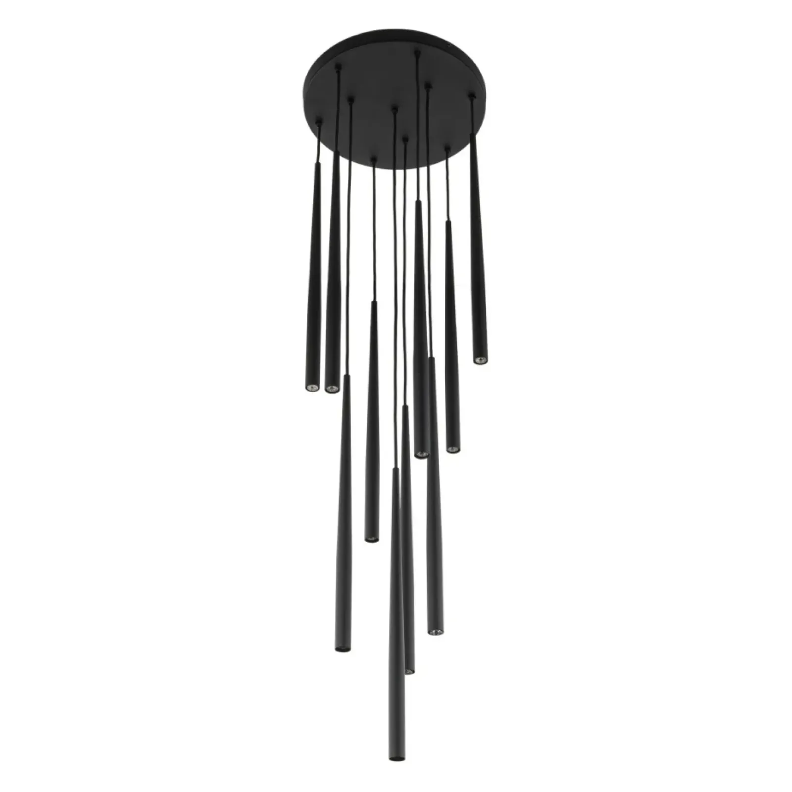 Sklep Kaja Długa lampa wisząca do wysokiego wnętrza TK 10114 PIANO BLACK | Kaja Fashion
