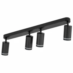 Sklep Kaja Długa listwa natynkowa, ruchome spoty TK 6916 JET BLACK | Kaja Cheap