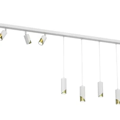Sklep Kaja Długa listwa z lampami wiszącymi i spotami LX 9656 SHIFT | Kaja Best