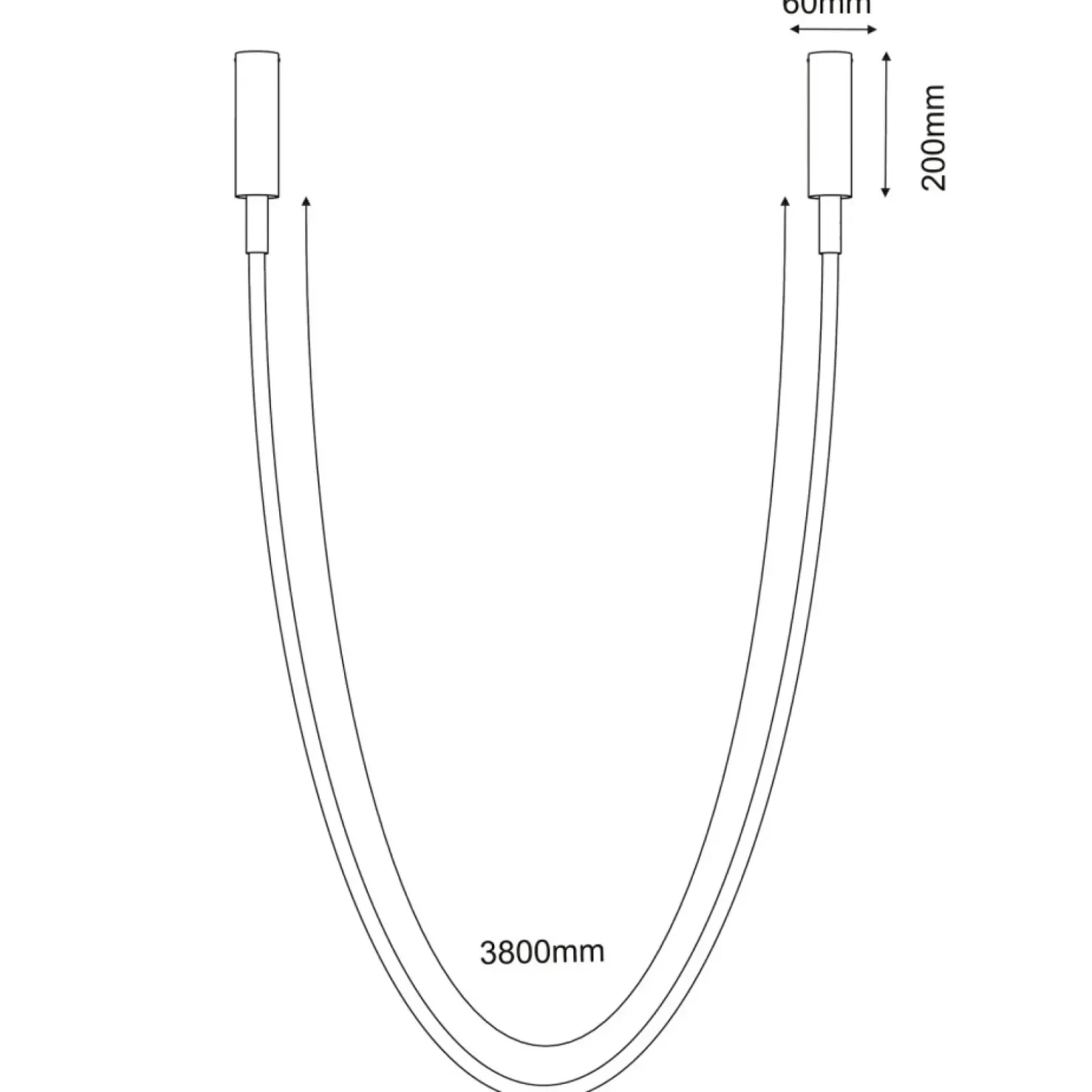 Sklep Kaja Długa, natynkowa lina świecąca LED 420cm 4000K ANT 5059 HEBI | Kaja Flash Sale