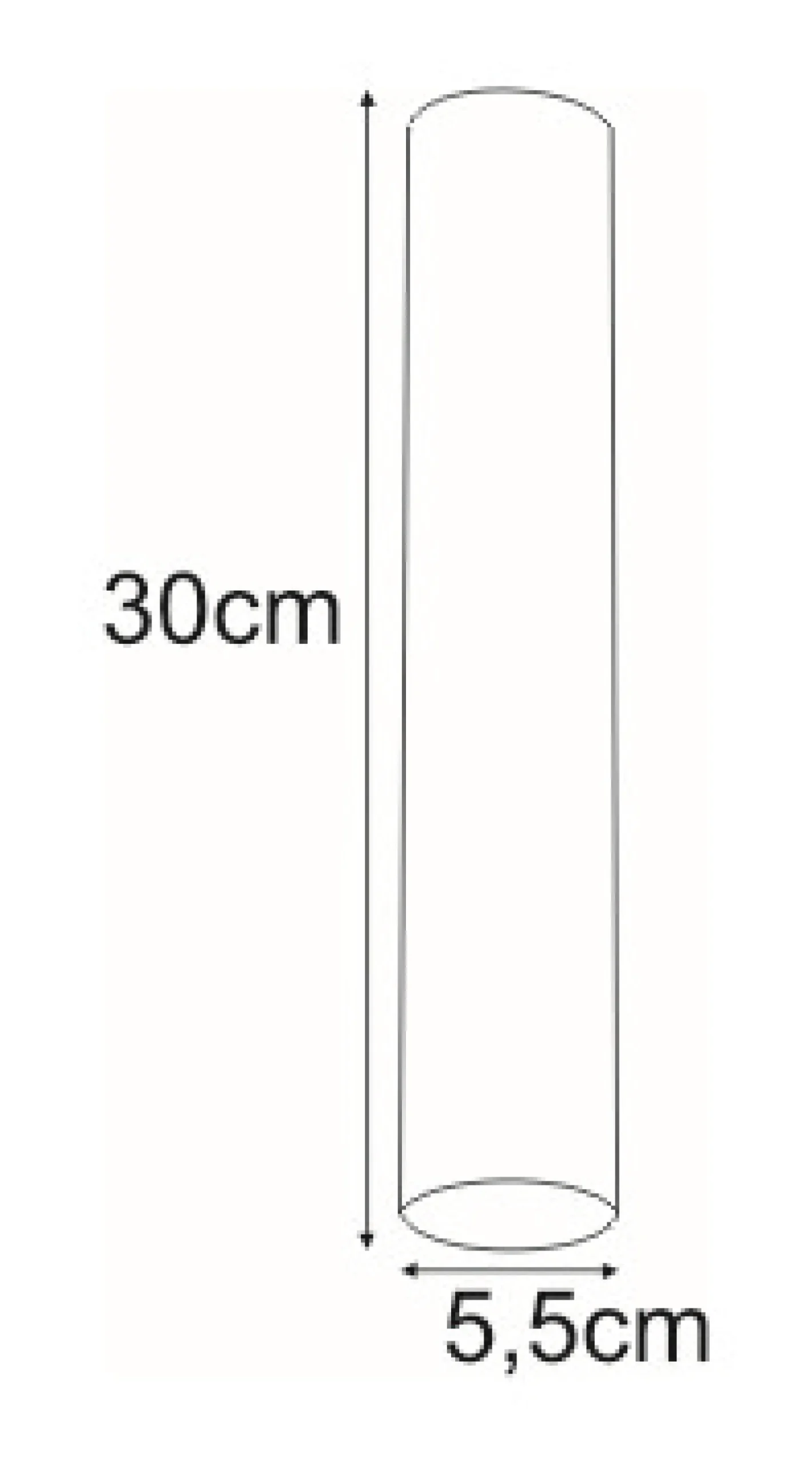 Sklep Kaja Długi downlight w kolorze m 30cm K-4828 CORK | Kaja Oświetlenie* Spoty - Tuby I Boxy