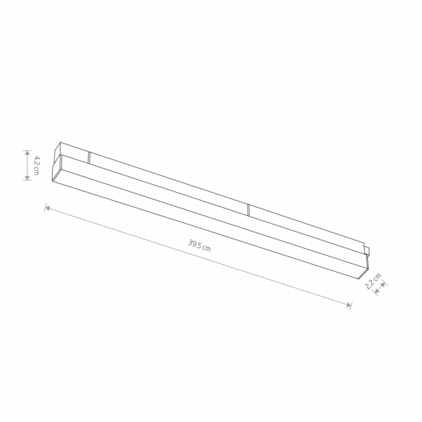 Sklep Kaja Długi reflektor do szyny magnetycznej 1F 10650 LVM LINE LED | Kaja* Szynoprzewody Podtynkowe|Szynoprzewody Natynkowe