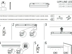 Sklep Kaja Długi reflektor do szyny magnetycznej 1F 10650 LVM LINE LED | Kaja* Szynoprzewody Podtynkowe|Szynoprzewody Natynkowe