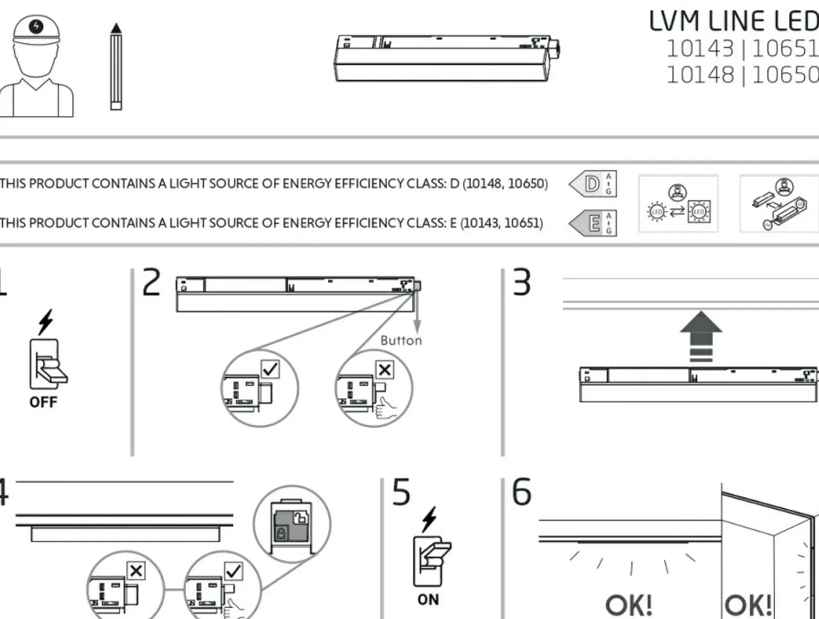 Sklep Kaja Długi reflektor do szyny magnetycznej 1F 10650 LVM LINE LED | Kaja* Szynoprzewody Podtynkowe|Szynoprzewody Natynkowe