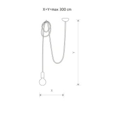 Sklep Kaja Długi zwis, kabel w oplocie z oprawką E27 6792 SPIDER | Kaja czarny Flash Sale