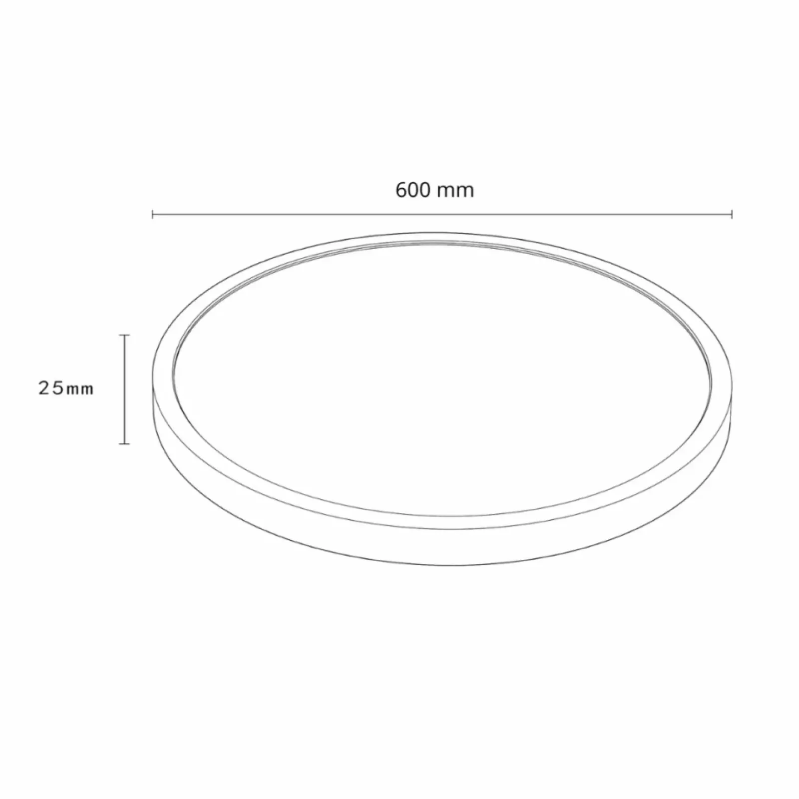 Sklep Kaja Duży, czarny plafon LED ⌀60cm LP-2505/1C-60 BK CALIFORNIA | Kaja* Lampy Led|Plafony Nowoczesne