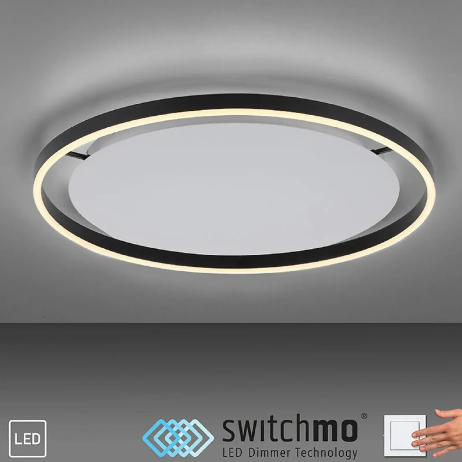 Sklep Kaja Duży, nowoczesny plafon LED do salonu 15392-13 z serii RITUS | Kaja* Plafony Nowoczesne|Lampy Led
