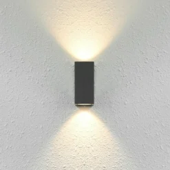 Sklep Kaja Dwukierunkowa, geometryczna lampa na elewację OWL-2198-1SQ serii GENTA* Kinkiety Ogrodowe