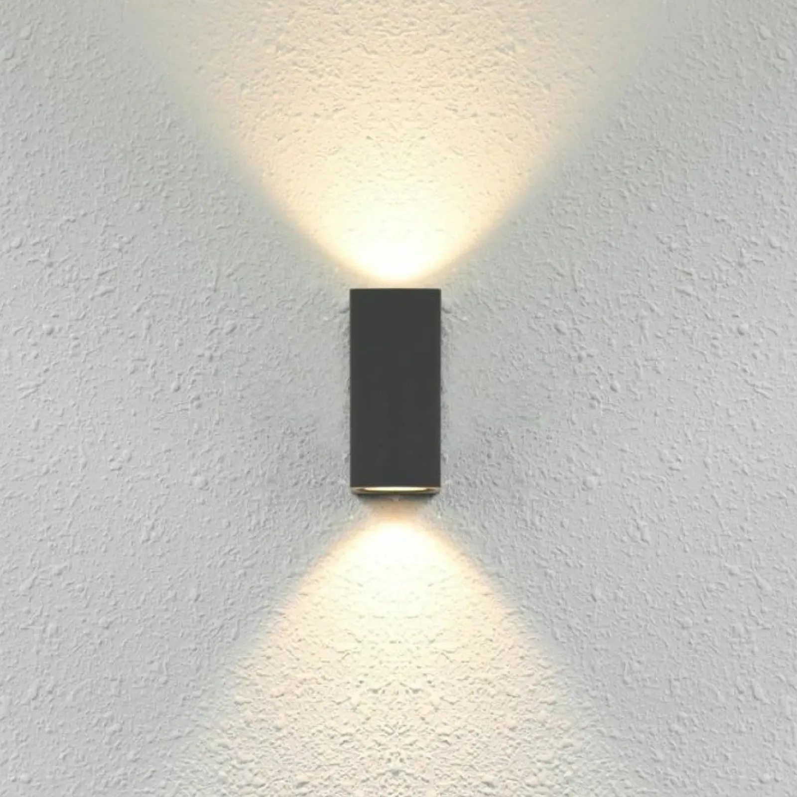 Sklep Kaja Dwukierunkowa, geometryczna lampa na elewację OWL-2198-1SQ serii GENTA* Kinkiety Ogrodowe