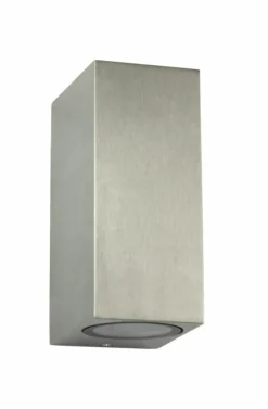 Sklep Kaja Dwukierunkowy kinkiet elewacyjny, aluminium 5002 BR z serii MINI | Kaja Oświetle* Kinkiety Ogrodowe