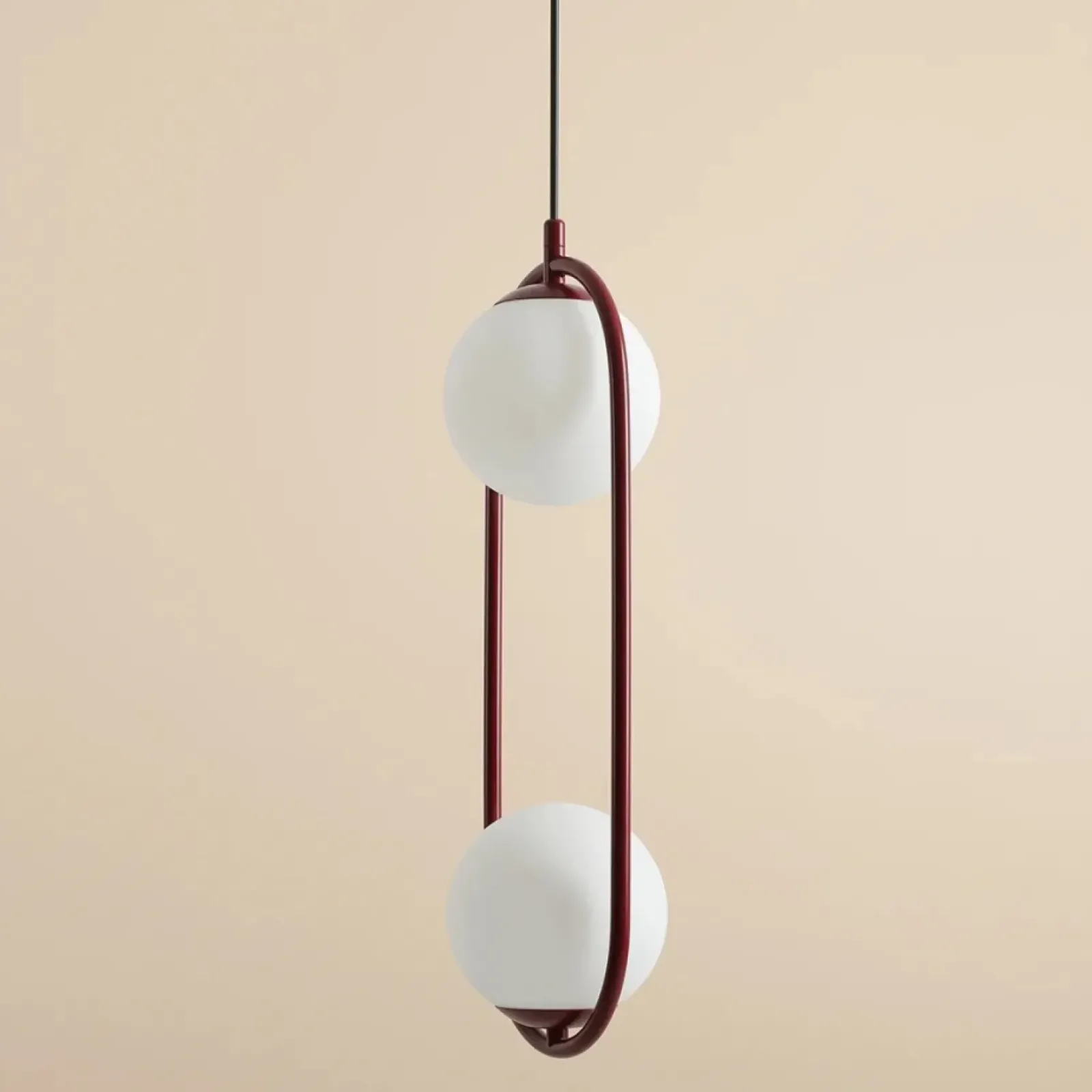 Sklep Kaja Dwupunktowa, czerwona lampa wisząca do kuchni 1086H15 z serii RIVA Zadzwońporabattel.783200183(8-16)/mailsklep@kaja.com.pl Fashion