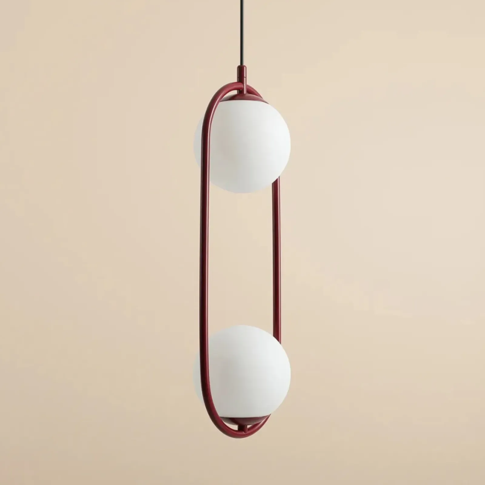 Sklep Kaja Dwupunktowa, czerwona lampa wisząca do kuchni 1086H15 z serii RIVA Zadzwońporabattel.783200183(8-16)/mailsklep@kaja.com.pl Fashion
