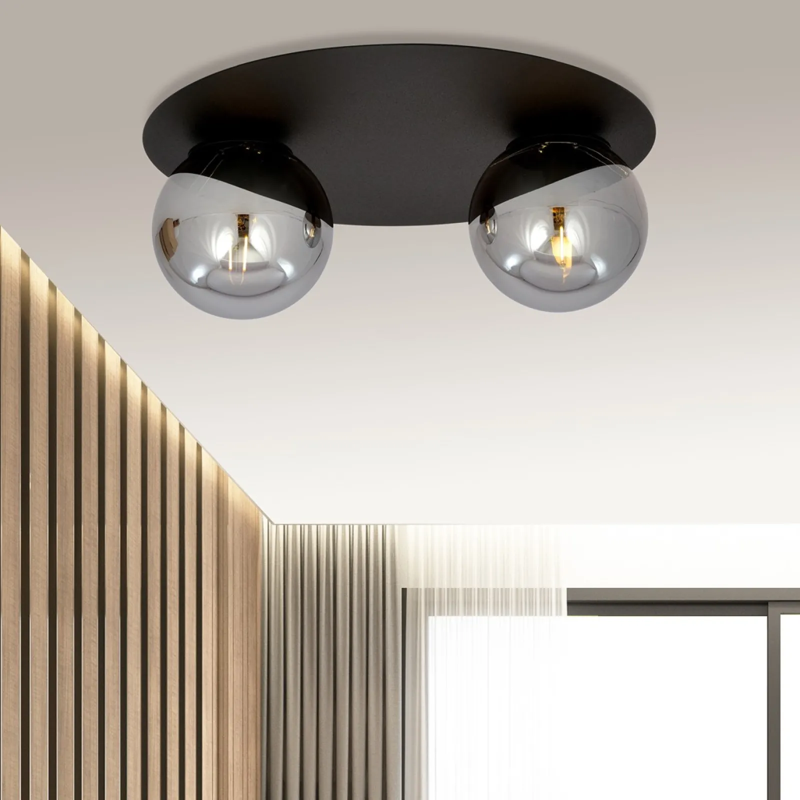 Sklep Kaja Dwupunktowa lampa sufitowa do korytarza 1128/2 SOLAR | Kaja* Plafony Nowoczesne